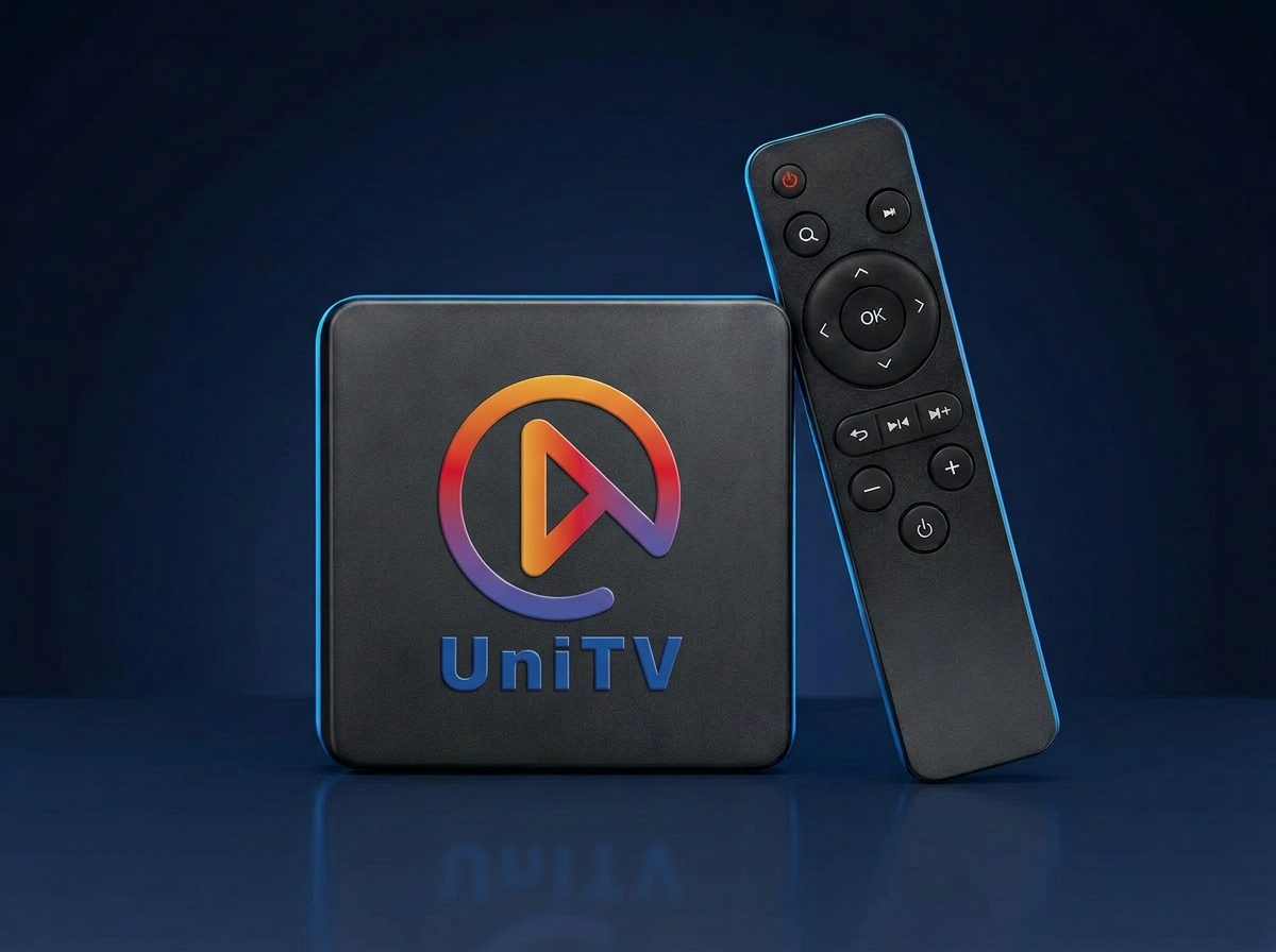 UniTV box e controle remoto